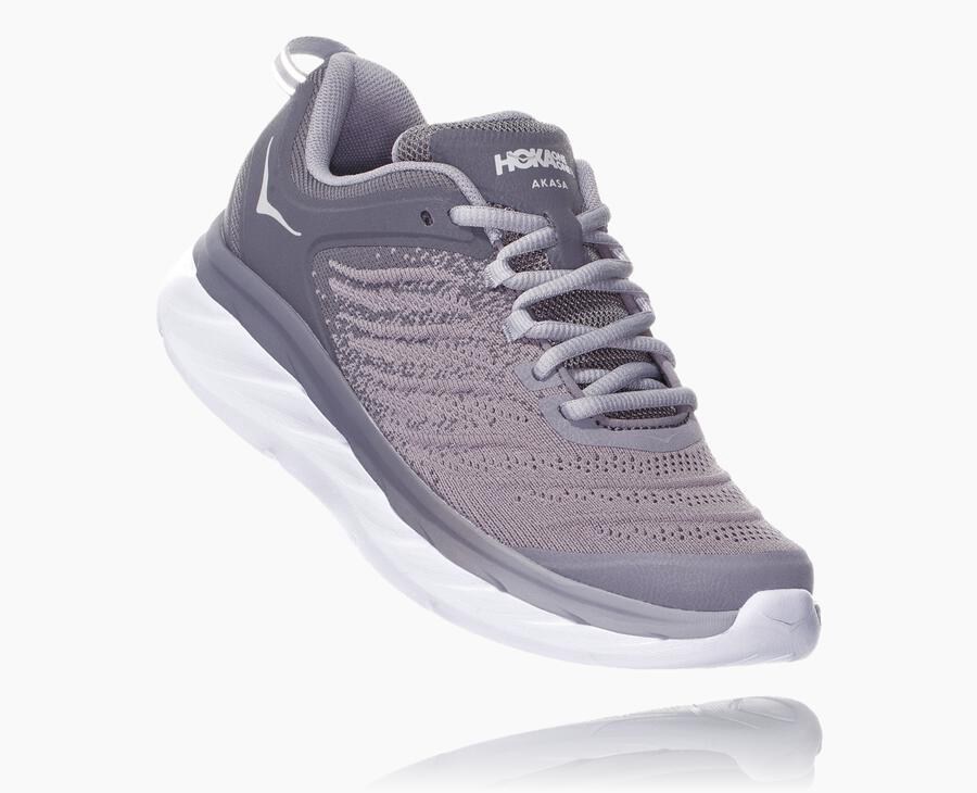 Hoka One One Running Shoes Womens Grey - Akasa - 53028FIZU